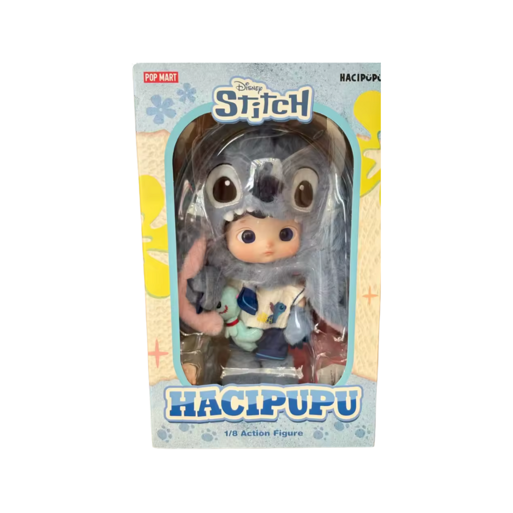 POPMART Hacipupu Stitch 1/8 Action Figure and Penguin Boutique PopArt