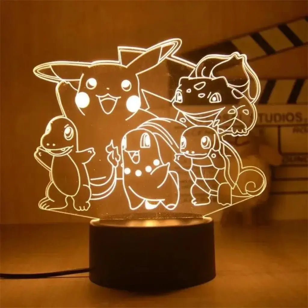 Veilleuses Pokémon – Lumière Douce & Déco Kawaii - Boutique PopArt