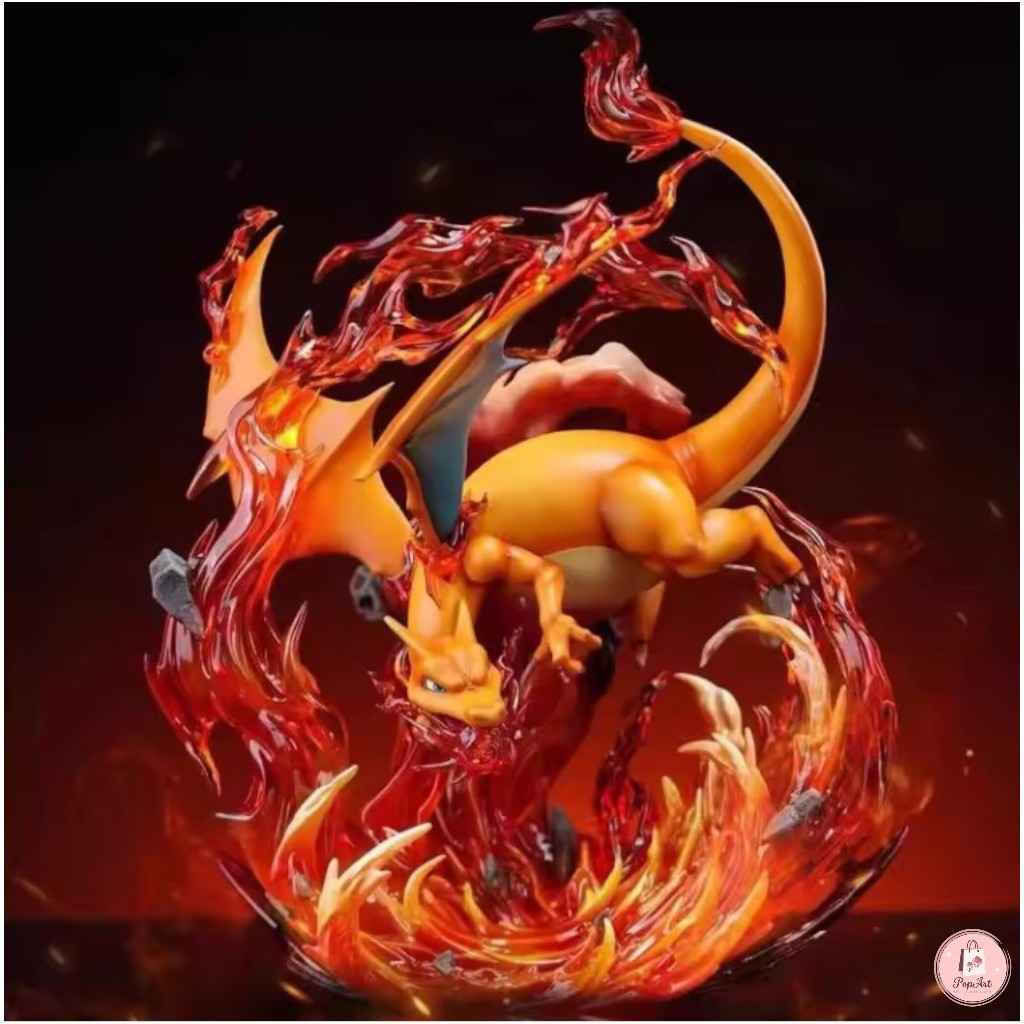 Figurine Pokémon Dracaufeu – Statue Collector Kawaii & Déco Geek
