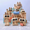 Figurines Azuki Can Chats Siamois-Surprise mignonne !