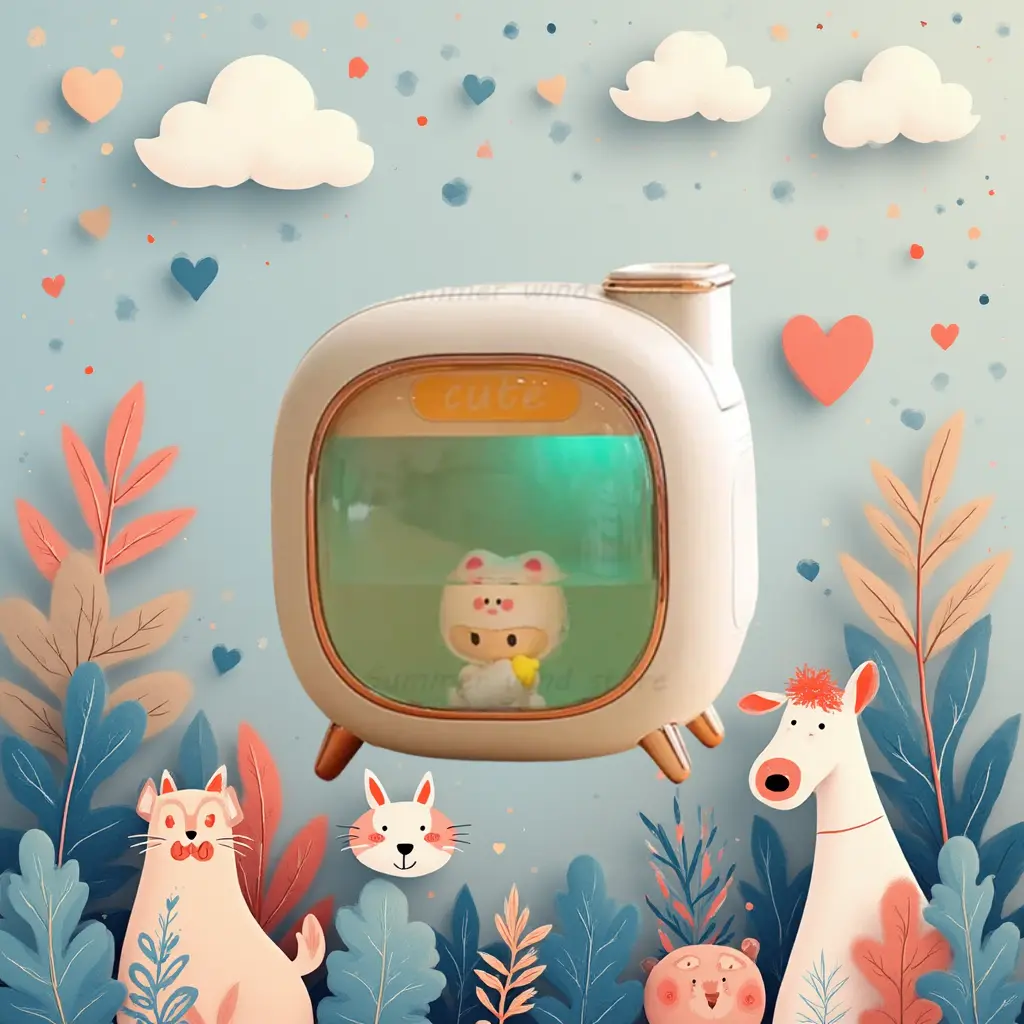 Humidificateur Cartoon 500ML - Éclairez votre nuit! - Boutique PopArt