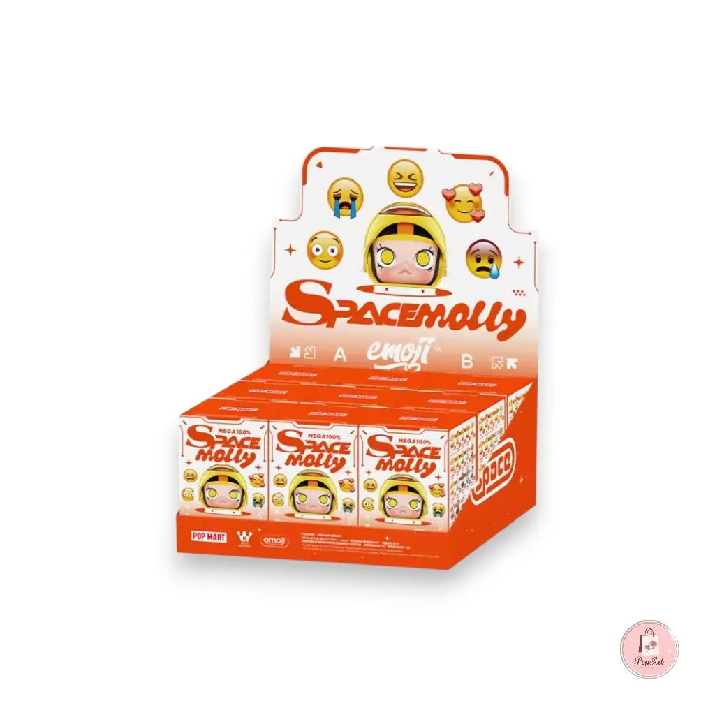 POP MART MEGA SPACE MOLLY 100% × emoji Series Boutique PopArt