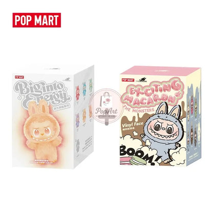 POP MART Big into Energy Series-Vinyl Plush Pendant Blind Box + Exciting Macaron Blind Box Boutique PopArt