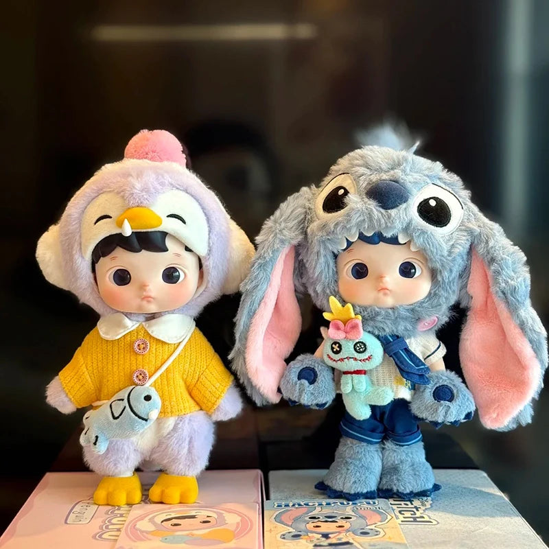 POPMART Hacipupu Stitch 1/8 Action Figure and Penguin Boutique PopArt