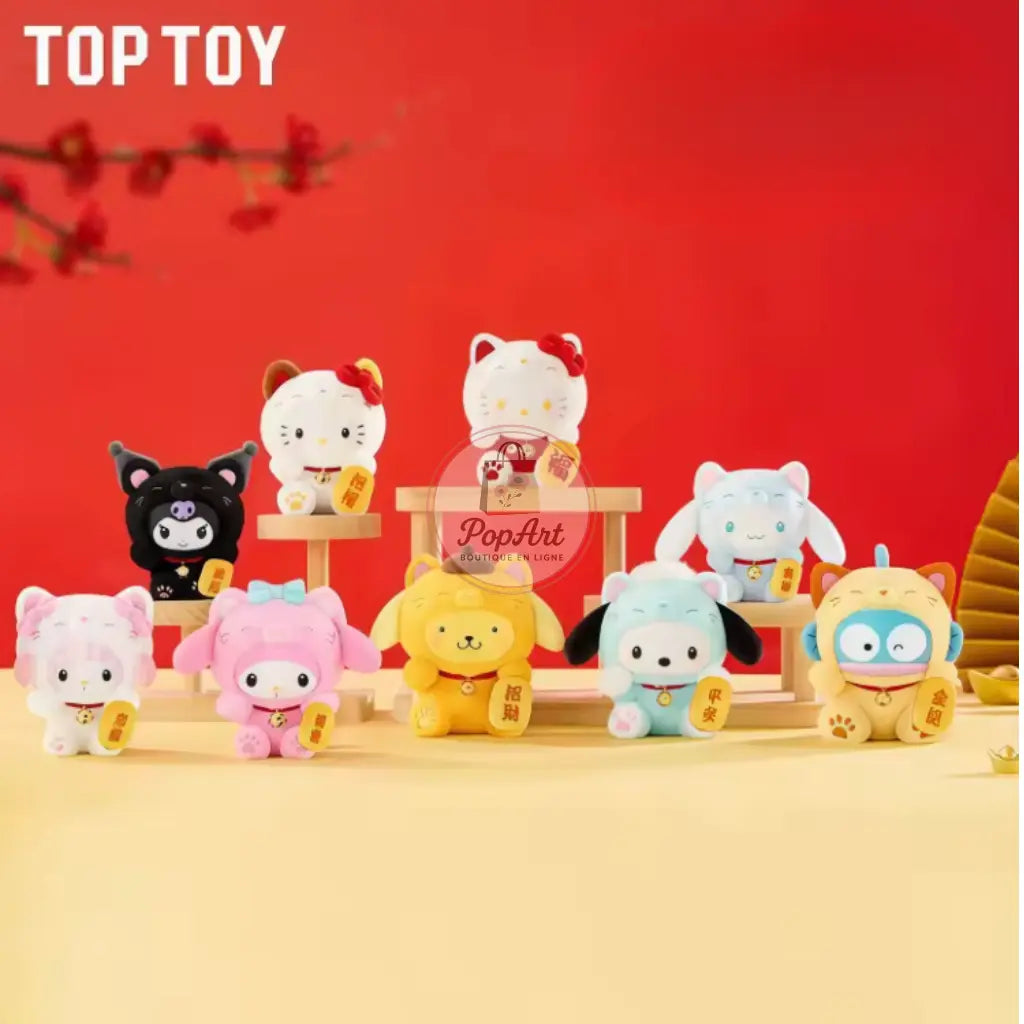 Sanrio Lucky Cat Series Blind Box Toys Kawaii Boutique PopArt