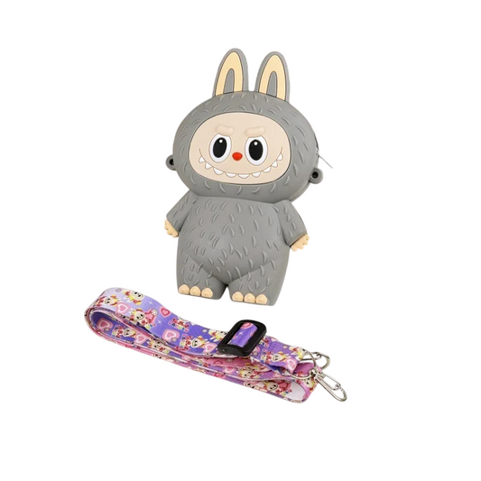 Porte Monnaie Labubu Grey - Boutique PopArt