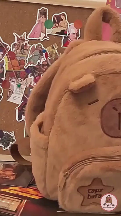 Sac à Dos en Peluche Capybara